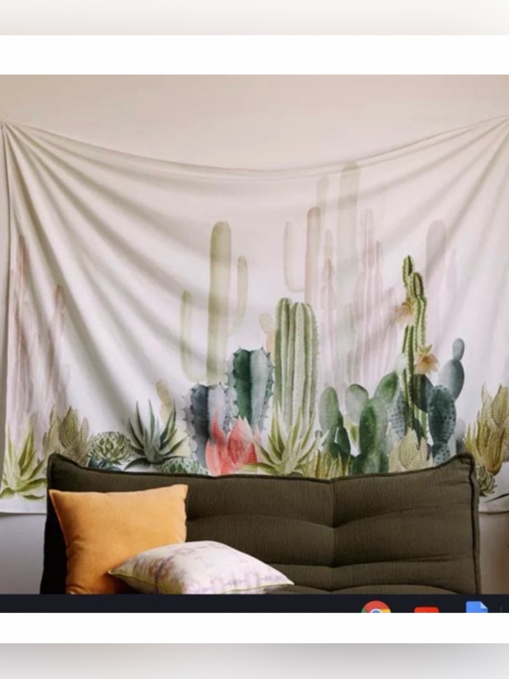 Urban Outfitters Cactus Wall Tapestry